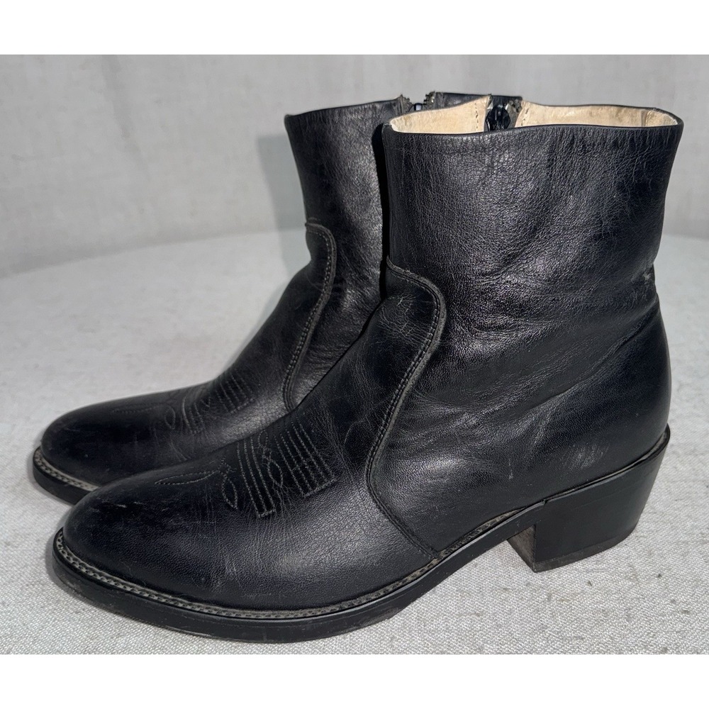 Durango Men's Size 8 8D Black Western Short Ankle Cowboy Boots‎ TR820
